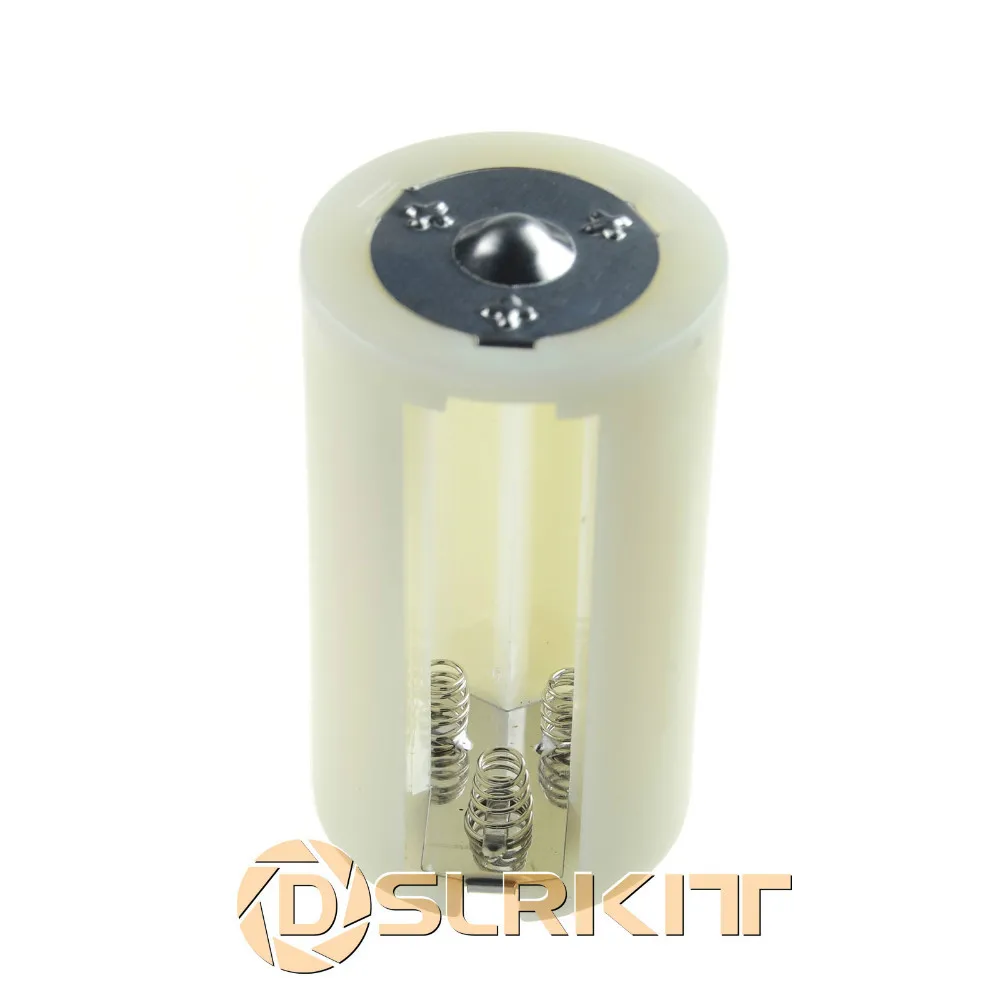 DSLRKIT 4ชิ้น/ล็อตอะแดปเตอร์ขนานแบตเตอรี่ผู้ถือเคสกล่องแปลง3 AA/LR6ถึง1 Dขนาด