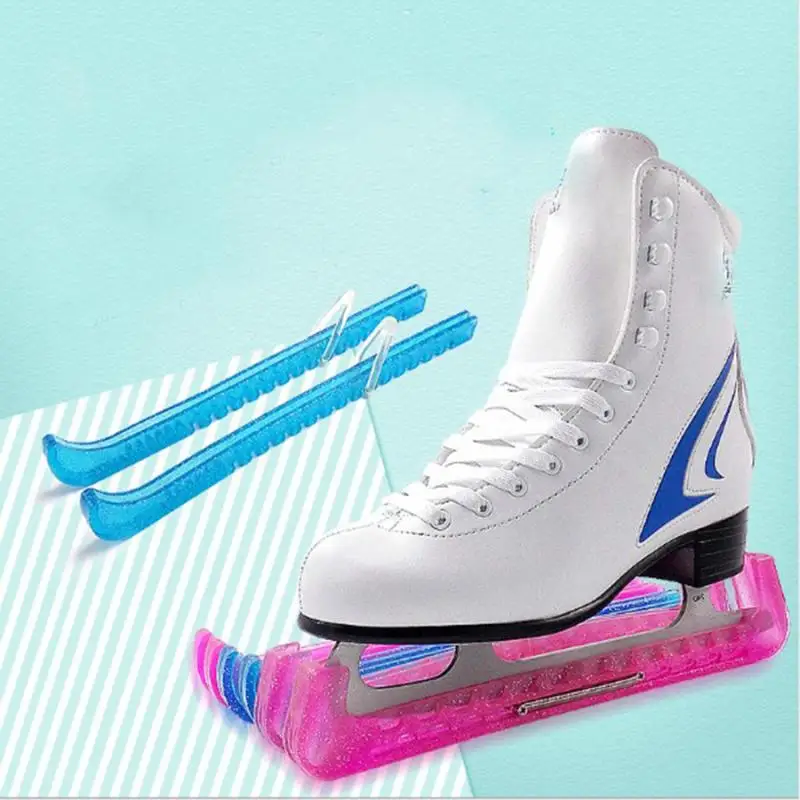 A Prova di ruggine Lama Guardie Blades Protezione di Plastica per Hockey Su Ghiaccio Pattinaggio di Figura Skate Lama Della Copertura Della Protezione