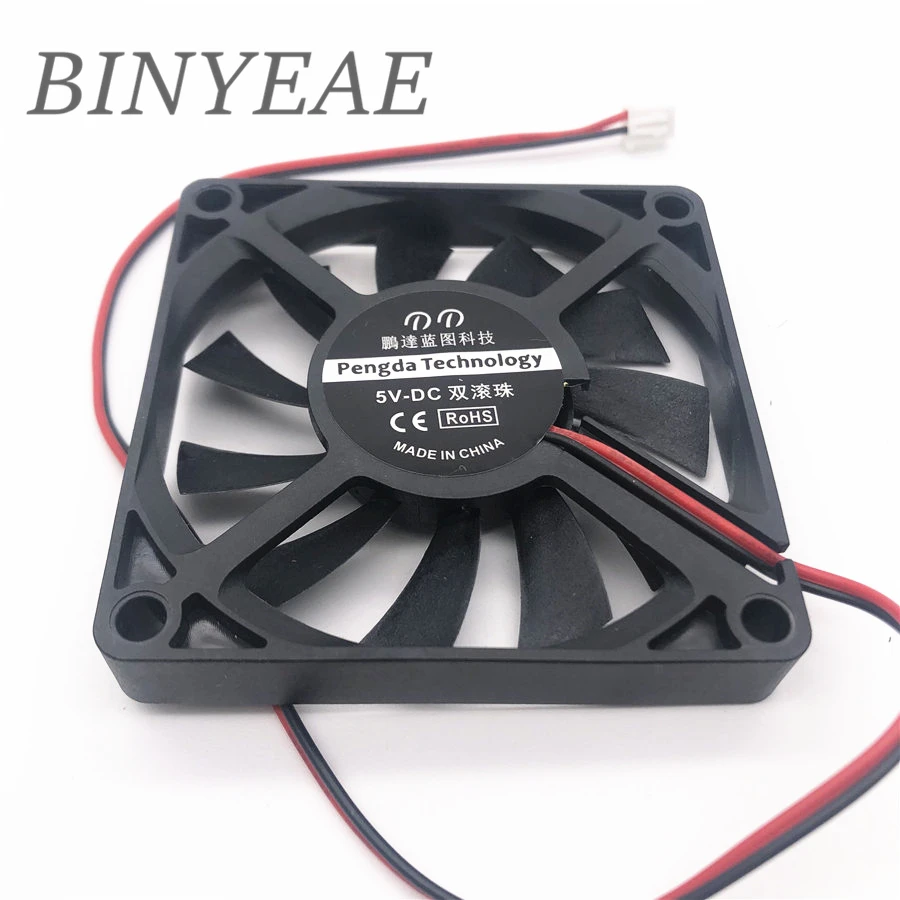 DC 5V 12V 24V Ball Bearing 7010 70MM 70x70x10MM Cooling Fan  Comptuter CPU Cooling Fan With 2pin