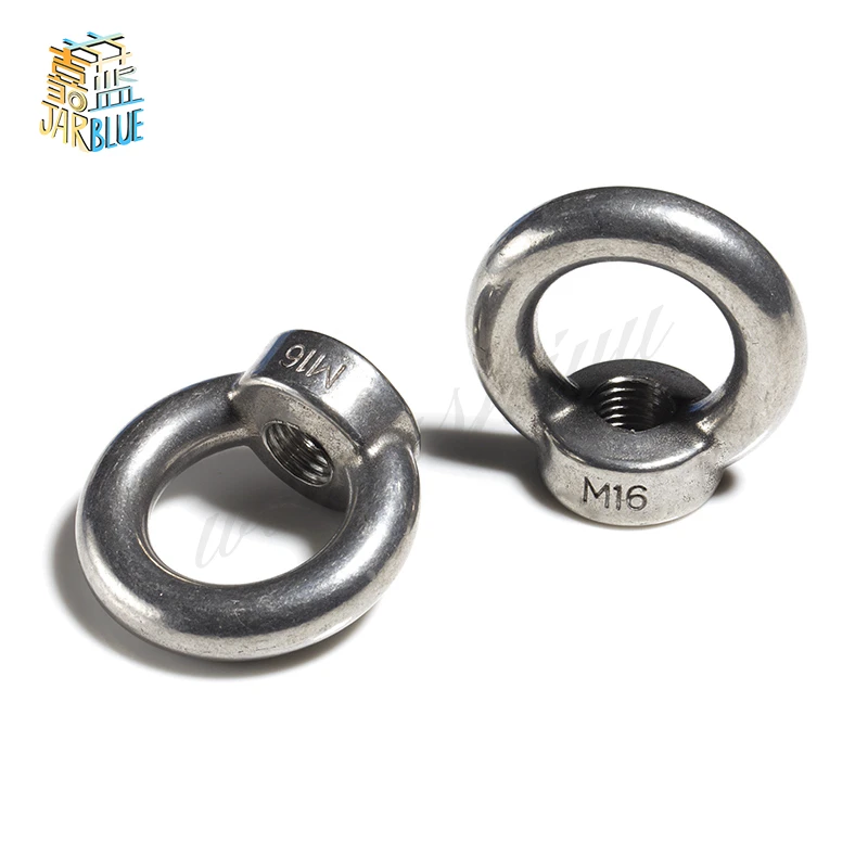 

M3 M4 M5 M6 M8 M10 M12 M14 M16 304 stainless steel rings nut round nut Marine rings nut eyenut