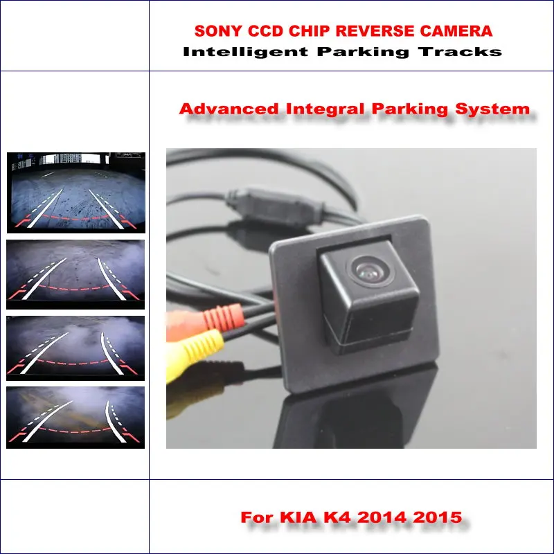 

For KIA K4 2014 2015 Car Rear Backup Camera Rearview Parking Dynamic Guidance Tragectory HD CCD 1/3 Night Vision Accessories CAM