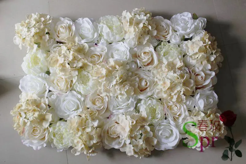 

SPR magic champagne Artificial rose flower wall wedding backdrop arch flower arrangement decoration Free Shipping-10pcs/lot