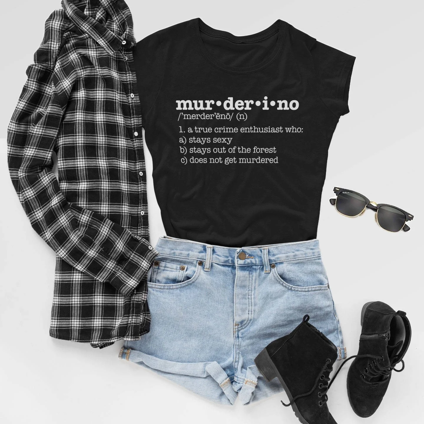 New Muderino Definition T-Shirt My Favorite Murder - MFM- Podcast Tees Funny Women Graphic T Shirt