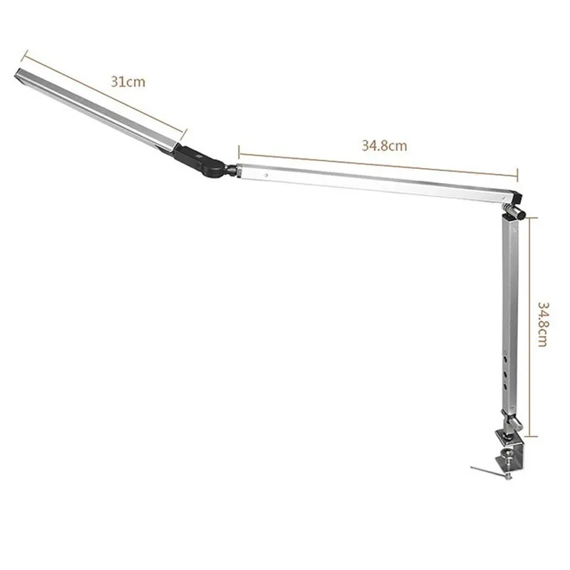 Creativity LED Desk Lamp Architect Task Lamp Metal Swing Arm Dimmable Table Lamp with Clamp Highly Adjustable Workbench Light