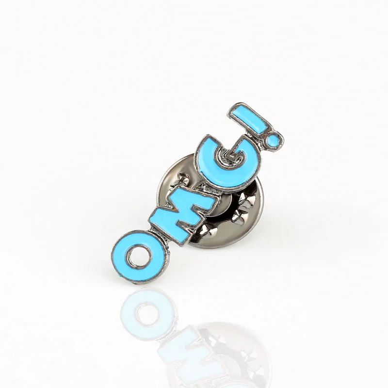 Letter Words Brooches LOVE OMG! Enamel Pins Metal Fashion Badge For Women Men Denim Jackets Bag Button Pin Jewelry Accessories