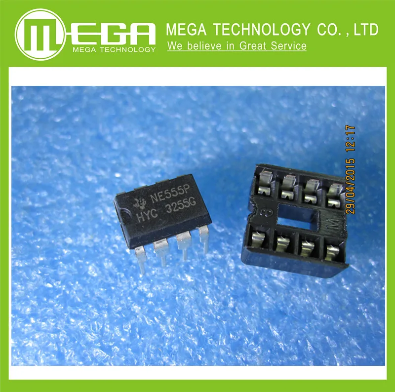 Free Shipping 20pcs , 10pcs  NE555 Timer IC 555 + 10PCS 8 Pin DIP Sockets