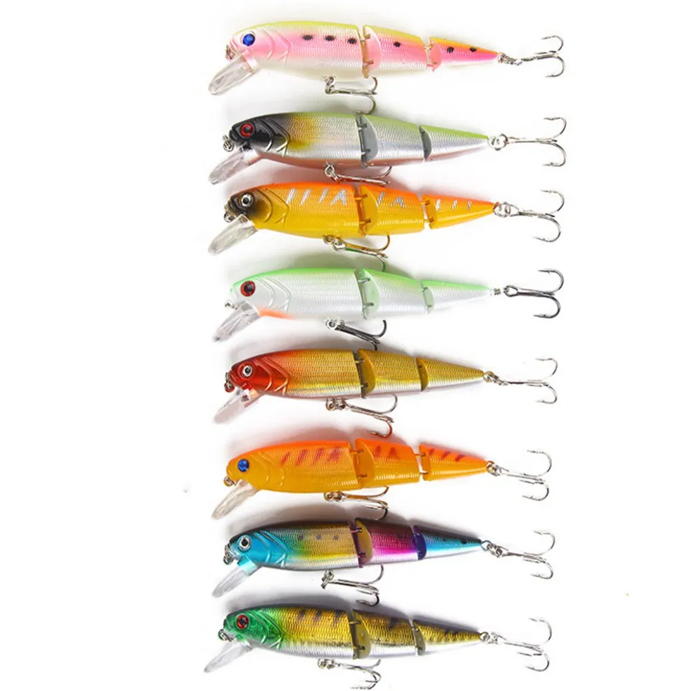 1Pcs 11.5cm 15g Wobble Fishing Lures Multi Section Bend High Simulation Iscas Artificiais Bass Pike Bait Fishing Tackle