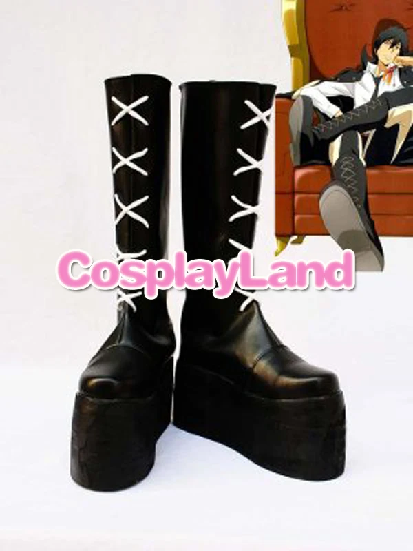 

Customize Boots Hitman Reborn XANXUS Belphegor Cosplay Boots Custom Any Size Anime Party Boots