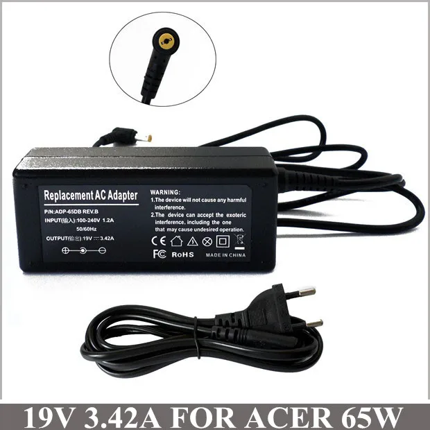 19V 3.42A 65W AC Adapter Laptop Charger Plug For Caderno Acer Aspire 2003 3810 5532 a150l 4736z 4736g 4738z 4738g