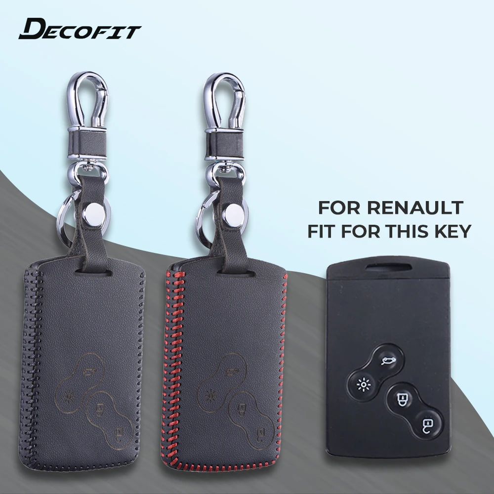 

Top Leather Key Cover for Renault Megane 1 2 3 Koleos Laguna 2 3 Sandero Scenic Captur Clio Duster Fluence Case Shell Keychain