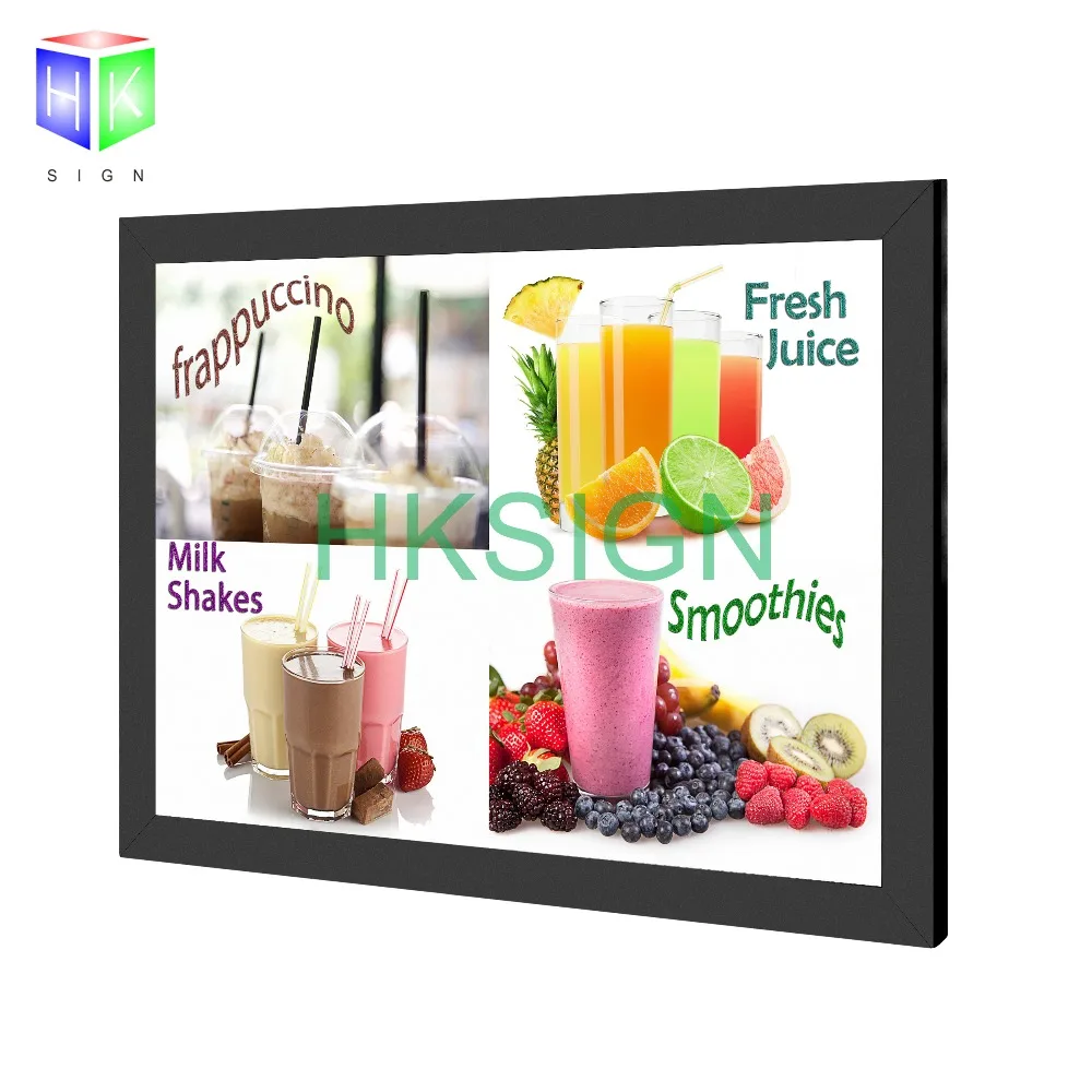 18X24 inch Aluminum snap frame led light box menu advertising display wall mounted Movie picture photo frame sign holder