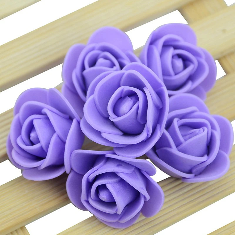 Über 480 Stück-500 Stück/3 cm Mini-PE-Schaum-Rosenblütenkopf, künstliche Rosenblüten, handgefertigt, DIY, Party, Hochzeit, Heimdekoration – Detail 7