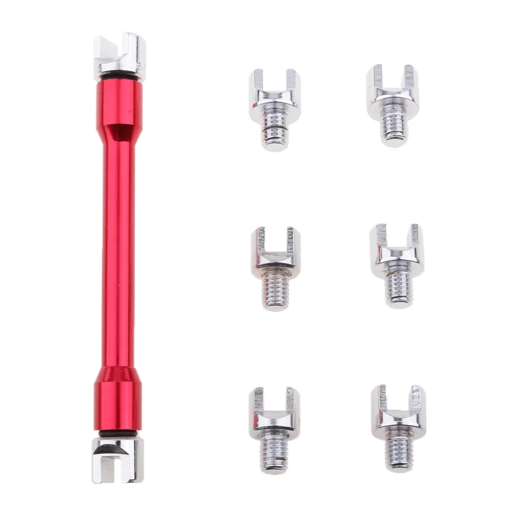 1 Set  Motorcycle Wheel Spoke Wrench Handle Repair Tool 5.4-6.8mm Motor Wheel Buckled Hand Tools Blue Red