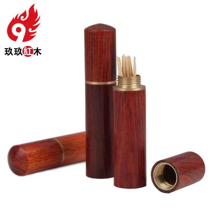 High-grade mahogany rosewood toothpick toothpick box creative fashion mini portable Daily Specials