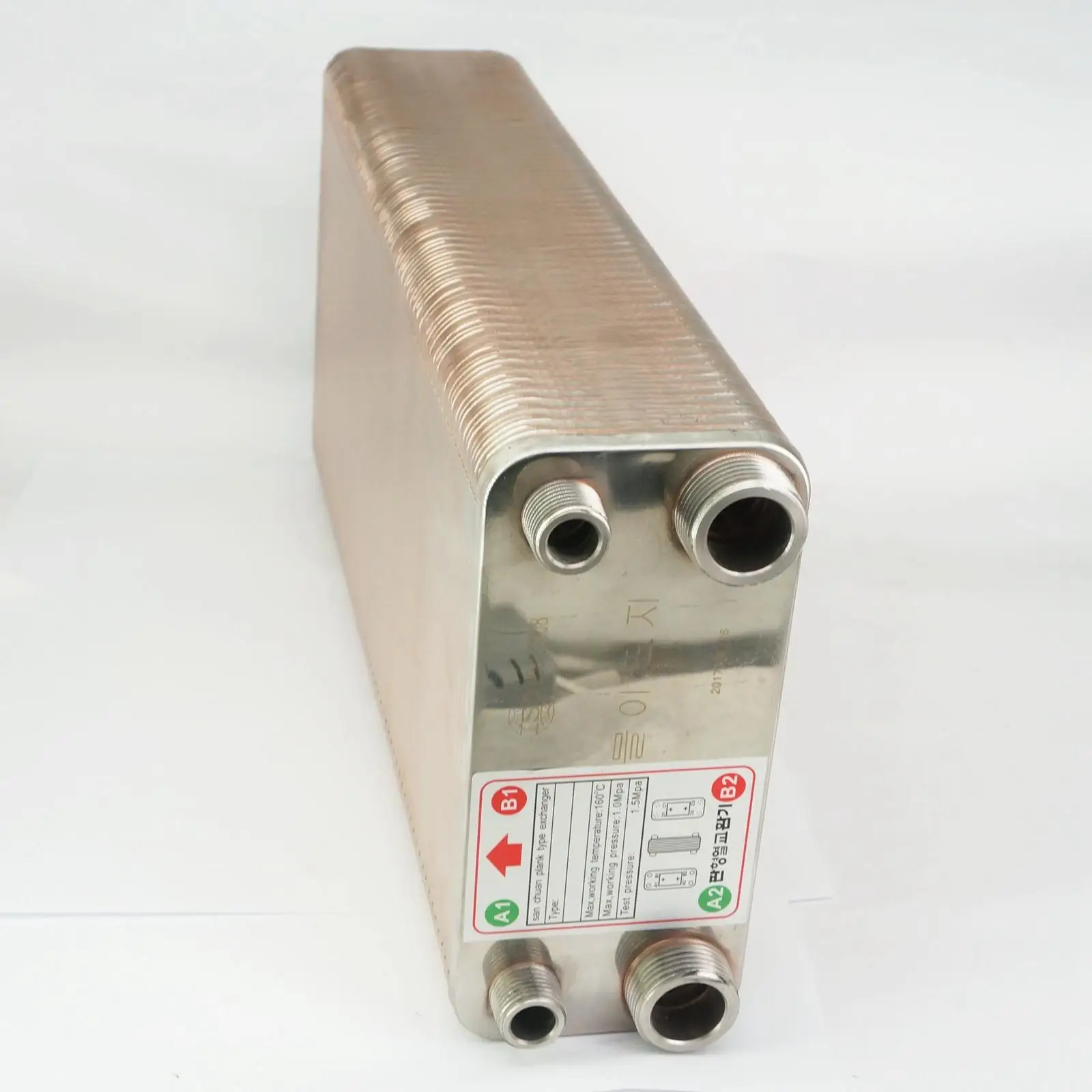 120 Plates Heat Exchanger Beer Wort Chiller Cooler 304 Stainless Steel For Home Brewing Beer
