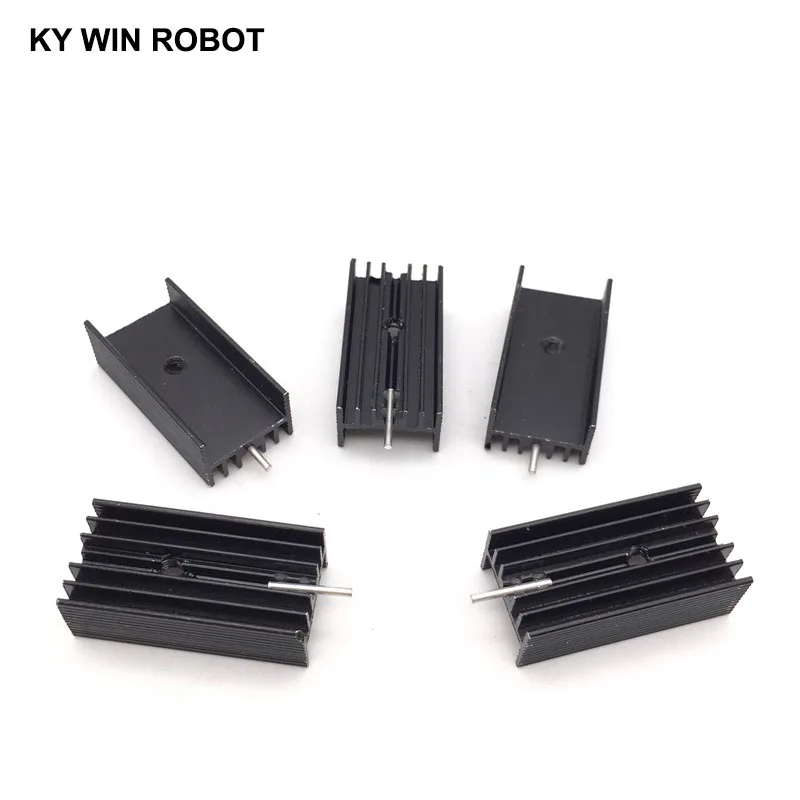 10 pcs  Aluminium TO-220 Heatsink TO 220 Heat Sink Transistor Radiator TO220 Cooler Cooling 30*15*10MM With Pin