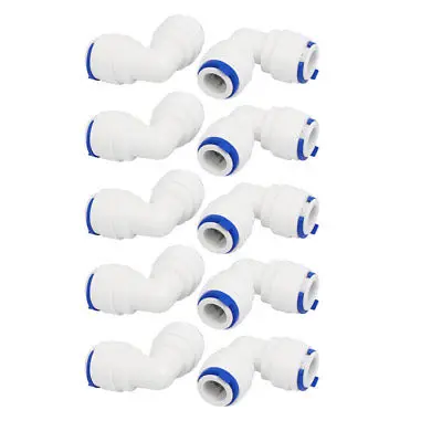 

3/8" Elbow Push Fit Tube Quick Connect 10pcs for RO Water System Fountain