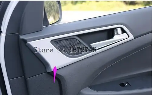 

For Hyundai Tucson 2016 chrome door panel handle frame cover trim 4pcs/set