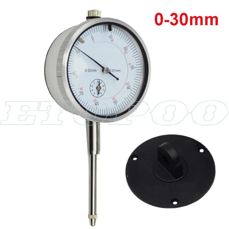 High Quality Dial Indicator 0-30mm 2mm 10mm 0.01mm With Lug Dial Gauge Micrometer Caliper Table Of Measuring Tools