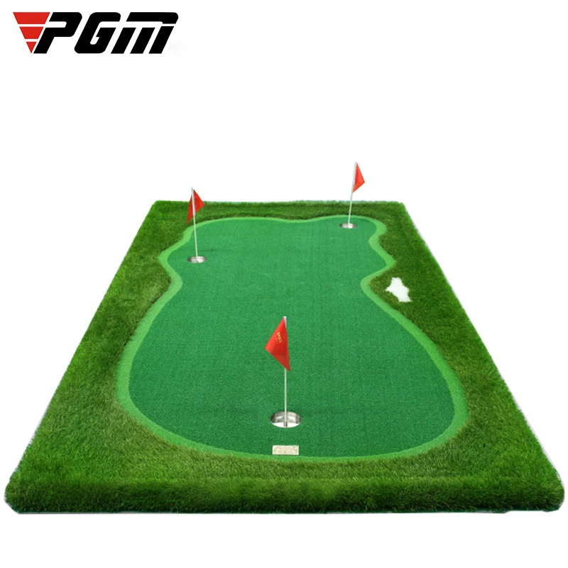 PGM 3.3ft*9.84ft Indoor Golf Putting Green Trainer Golf Putting Mat Artificial Turf Golf Putting Training Aids Equipment