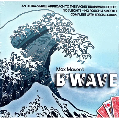 

B'Wave by Max M (Gimmicks and Online Instructions),Card Magic Trick,Fun,Mentalism,Illusion,Close up,Gimmick,street magia,joke