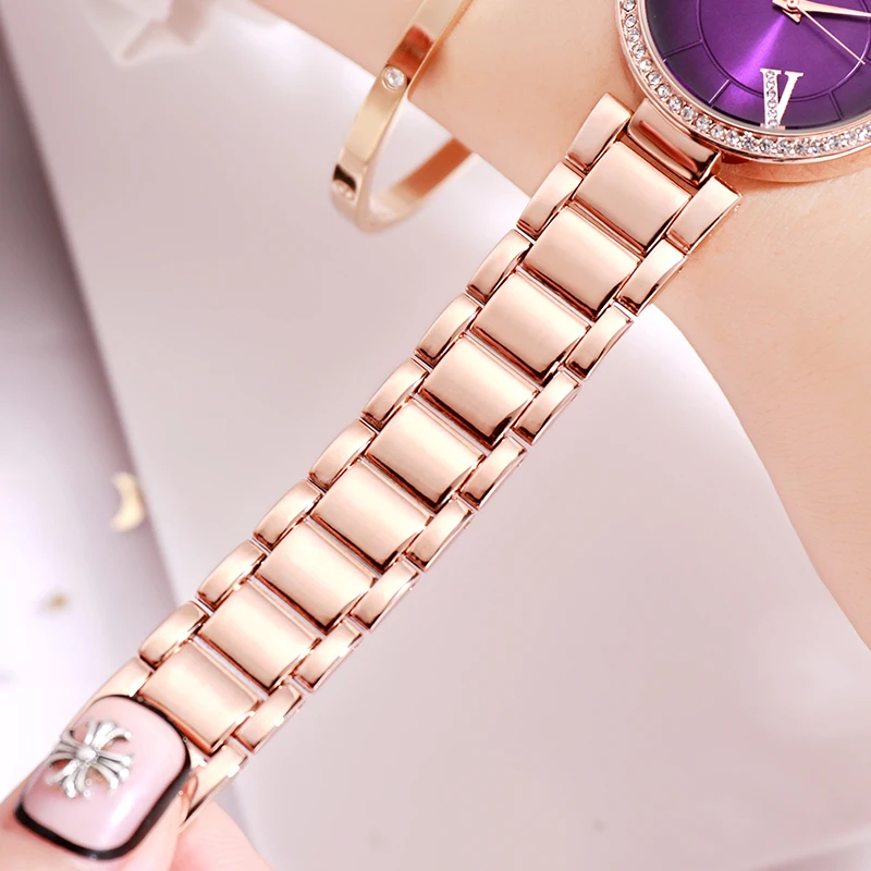 GEDI クォーツ腕時計女性のための防水女性時計ファッション女性の腕時計女性腕時計新合金ストラップ 2019