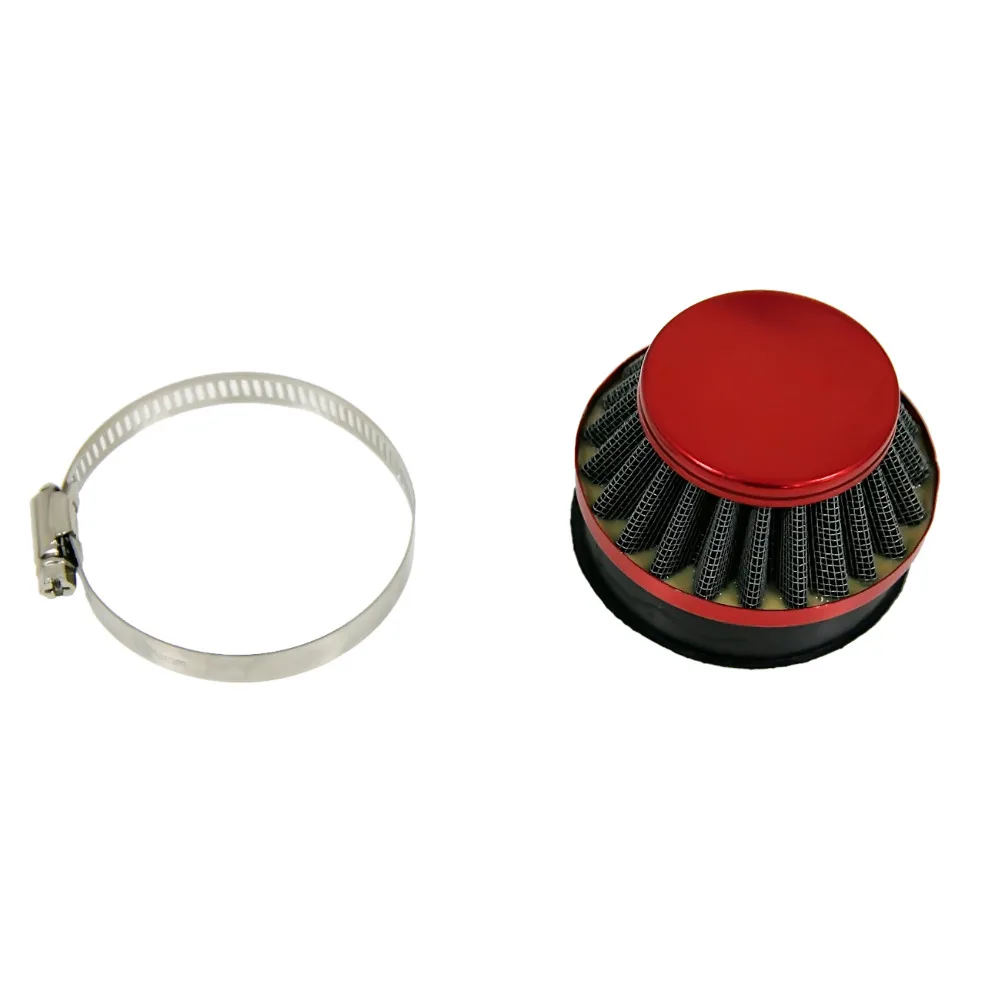 1PC Red 60mm Air Filter For Carburetor 2-Cycle Motorized Bicycle 49cc 60cc 80cc