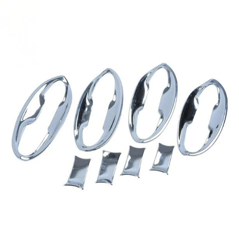 For HONDA FIT JAZZ 2014 2015 2016  2017 2018 ABS Chrome Car Door protector handle Bowl Cover Trim car styling Accessories 8pcs