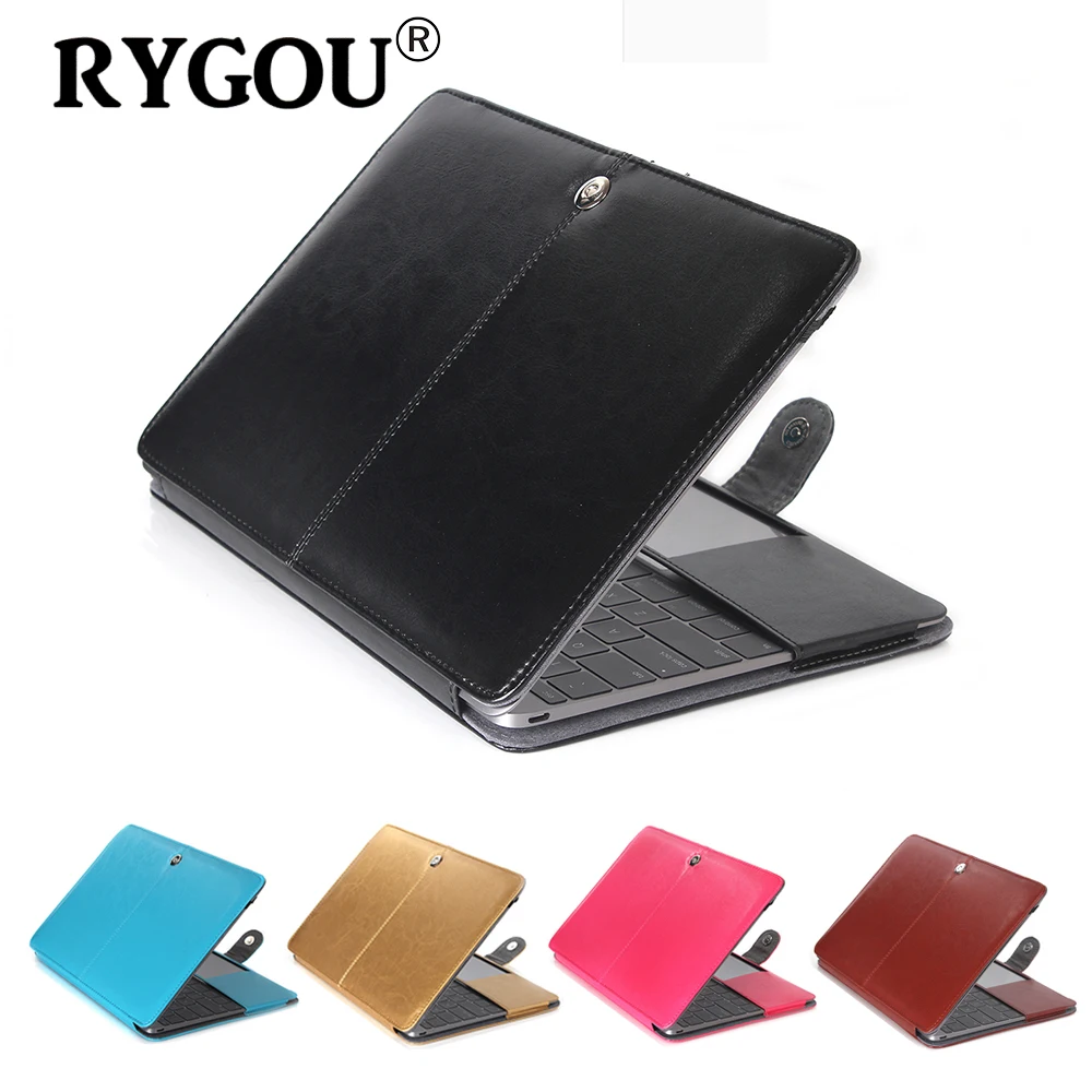 Premium Leather Smart Holster Protective Sleeve bag Case Cover for MacBook Air Pro Retina 11 12 13 15 Inch Ultra macbook case