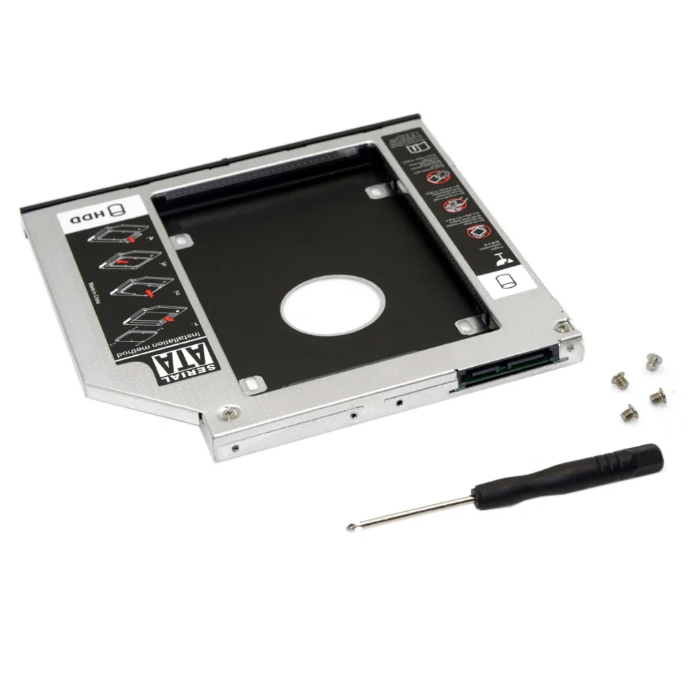 Caddy Custodia Hard Disk Drive Hdd Per 9.5 millimetri Cablecc Sata 22pin Universale Del Computer Portatile Di UN Dvd-rom Optical