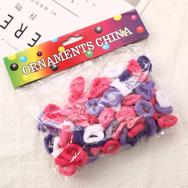 About 80pcs/bag Good Quality Baby Child Hair Holders Rubber Bands Small Elastics Girl\'s Tie Gum Hair Accessories