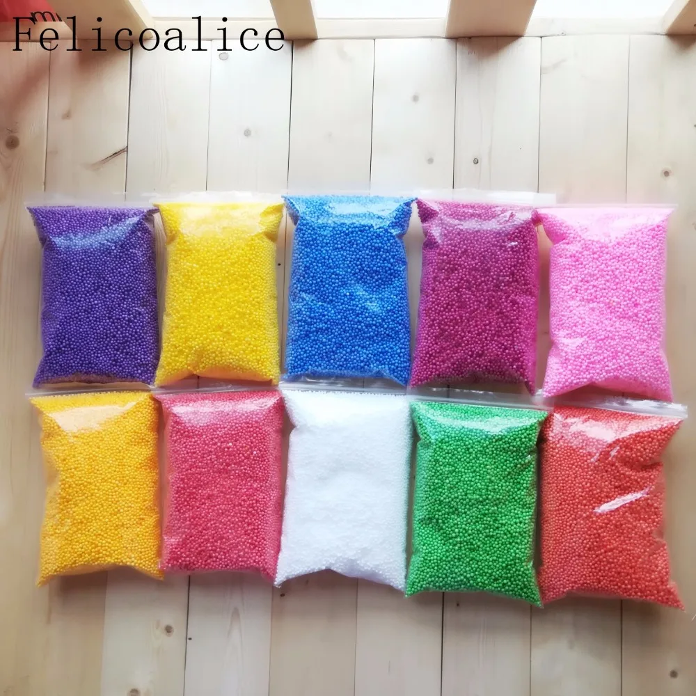 Wholesale 250g New Mini Assorted Colorful Rond Foam balls Polystyrene Styrofoam Filler Foam Beads Balls Crafts DIY Craft Decor