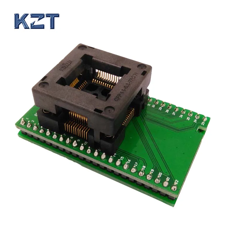 TQFP44 FQFP44 QFP44 to DIP44  Programming Socket OTQ-44-0.8-14 Pitch 0.8mm IC Body Size 10x10mm  Adapter SMT /SMD Test Socket