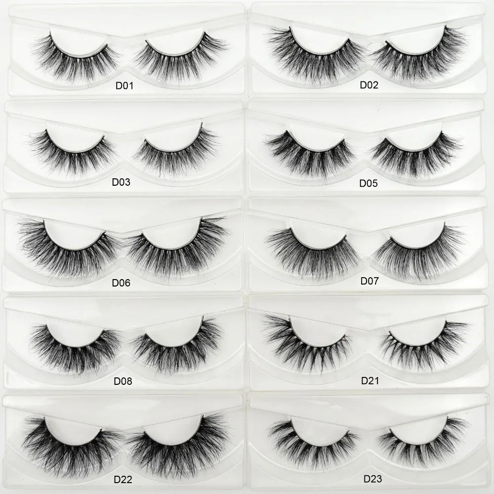 Visofree Eyelashes 3D Mink Eyelashes Crossing Mink Lashes Hand Made Full Strip Eye Lashes 34 Styles cilios naturais False Lashes