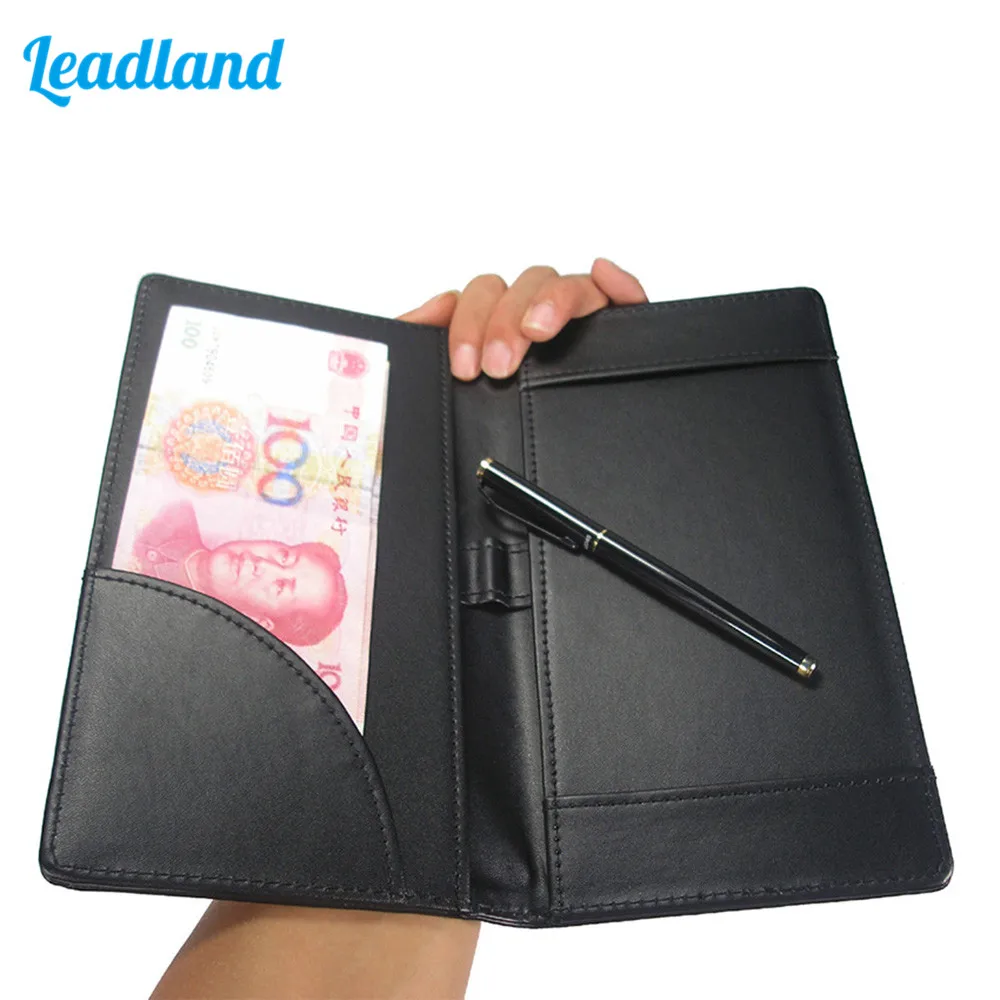 Cash Folder File Clip PU Leather Clipboard Cash Pocket Receipt Bill Holder Invoice Padfolio For Restaurants or Cafe Store