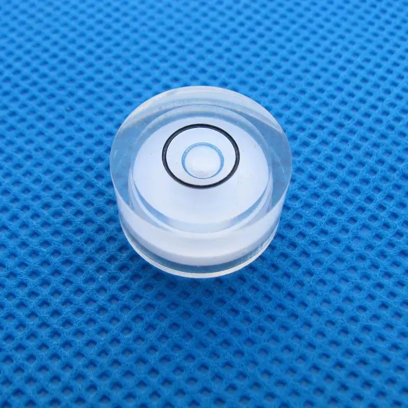 HACCURY 19*10mm White Color Circular bubble level Round Plastic vial Precision spirit level Wholesale Price