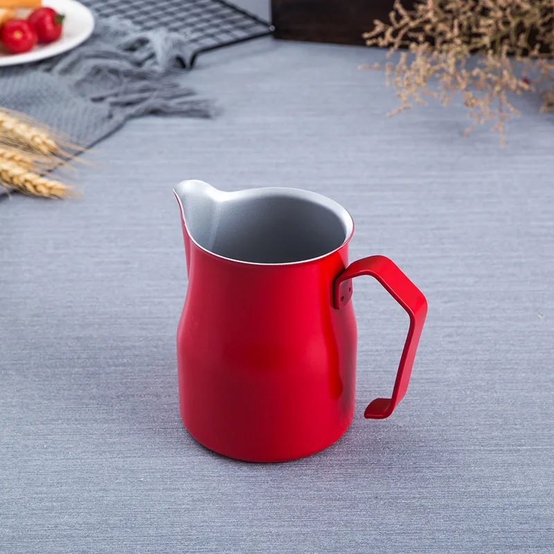 Stainless Steel Milk Frothing Pitcher - Pour Over Coffee Kettle Espresso Steaming Milk Frothing Cup, Perfect for Latte Art