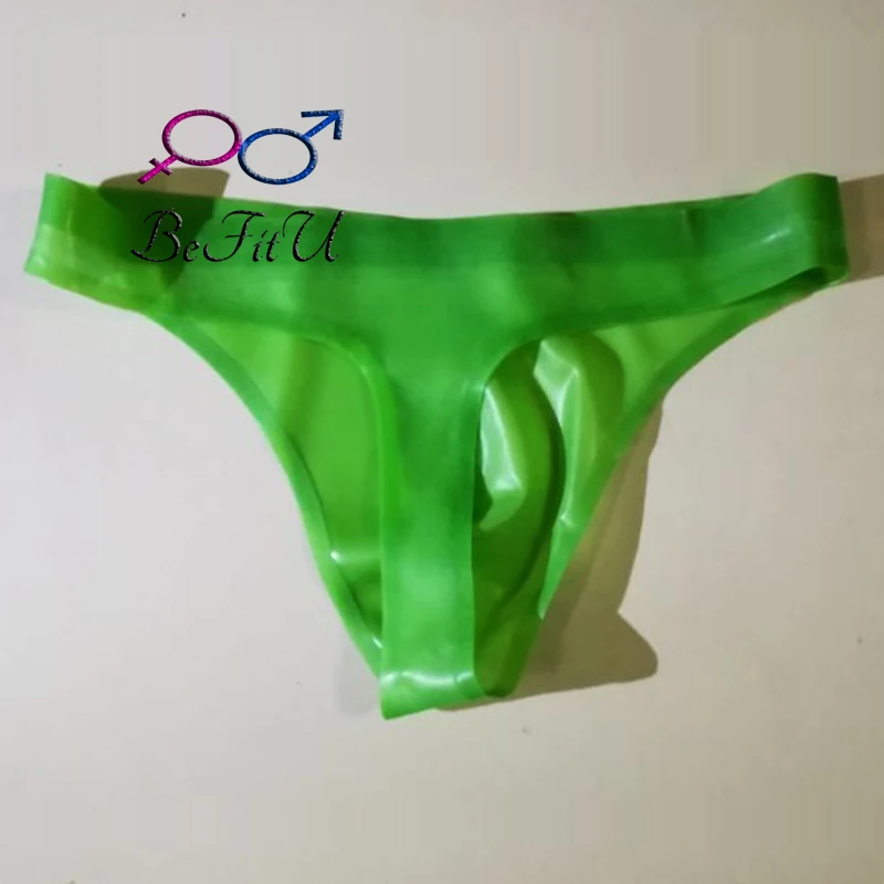 New Latex Shorts T briefs Men G-Strings low waist bounce JJ Big Pouch sexy style Thong