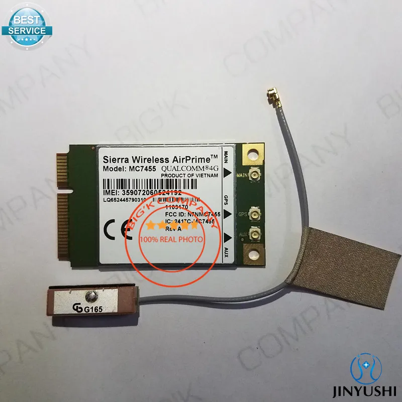 

JINYUSHI for MC7455+1pcs 10cm GPS antenna FDD/TDD LTE 4G CAT6 DC-HSPA+ GNSS USB 3.0 MBIM interface 100% New&Original for E7240