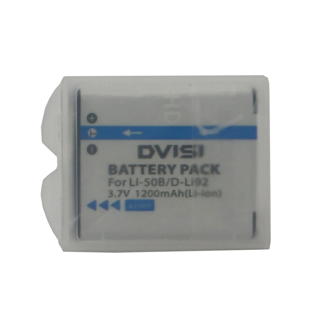 DVISI 3.7V LI-50B LI 50B LI50B Camera Battery +Battery case for Olympus LI-50B LI 50B or Pentax D-LI92 XZ-1 SP-800UZ SZ-30MR