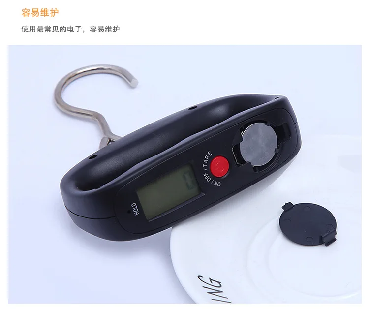 20pcs LCD Digital Electronic Hand Held Hook Belt Luggage Hanging Scale Durable Pocket Portable 50kg/10g Backlight