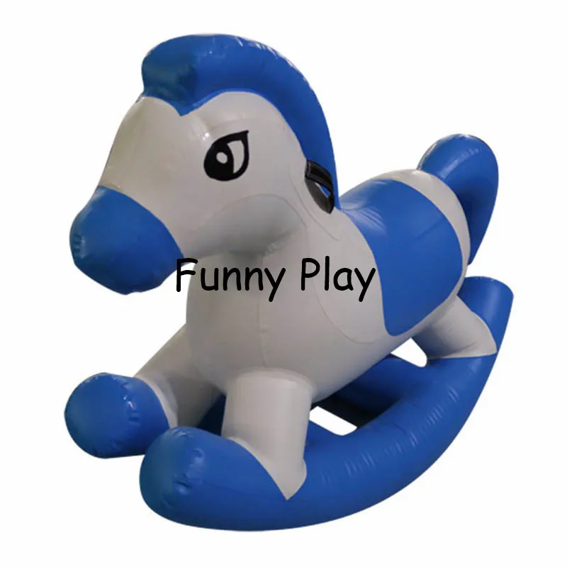 Inflatable Rocking Horse Cartoon Inflatable Girl Pony Bouncing Animals Rocking Horse,Ride On Pony Hop, Horse Little Girl Pony