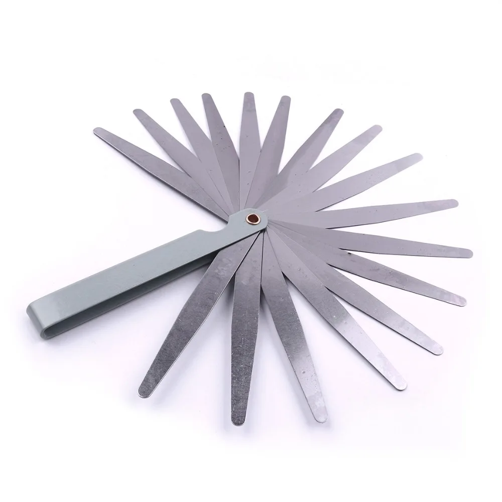 1Pc High Feeler Gauge 0.02มม.-1.0มม.สแตนเลส Gap Gauge พับ Feeler เครื่องวัดวัดเครื่องมือปลั๊ก Feeler