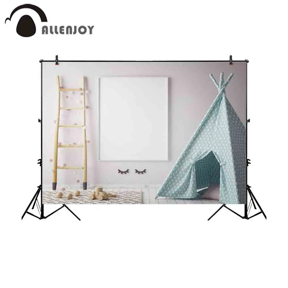 Allenjoy backdrop for photographic studio poster frame hipster room scandinavian style interior background newborn photocall