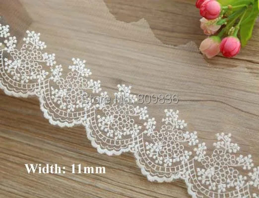 1yard Width:11cm Fashion Flower Embroidered Knitting DIY Lace for Garment Embellish for Dress(ss-2914)