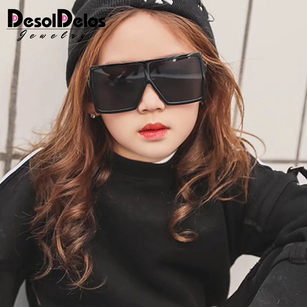 Oversize Square Kids Sunglasses Girls Baby Boys Festival Punk Sunglasses UV400 Glasses Children Oculos De Sol Masculino