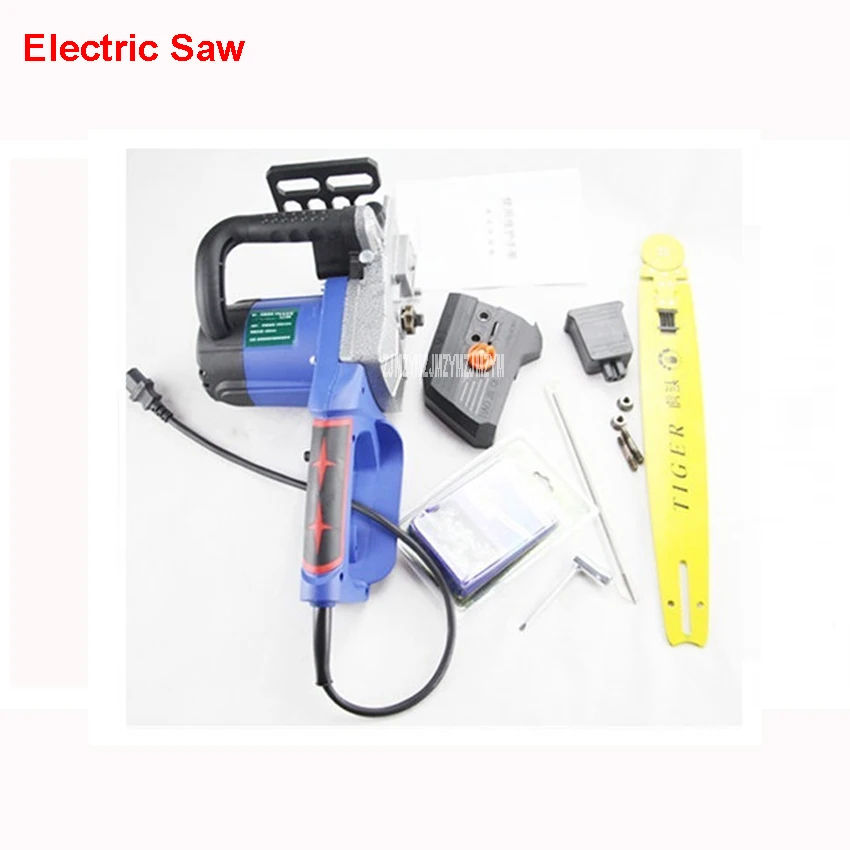 820mm Rechargeable electric chain saws high power 48V DC electric cutting saws household woodworking saw chains saws 3500r / min