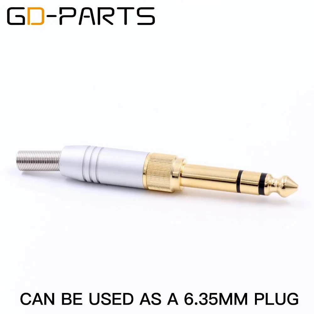 2 In 1 Design 3.5mm Male Headphone Plug With 1/4