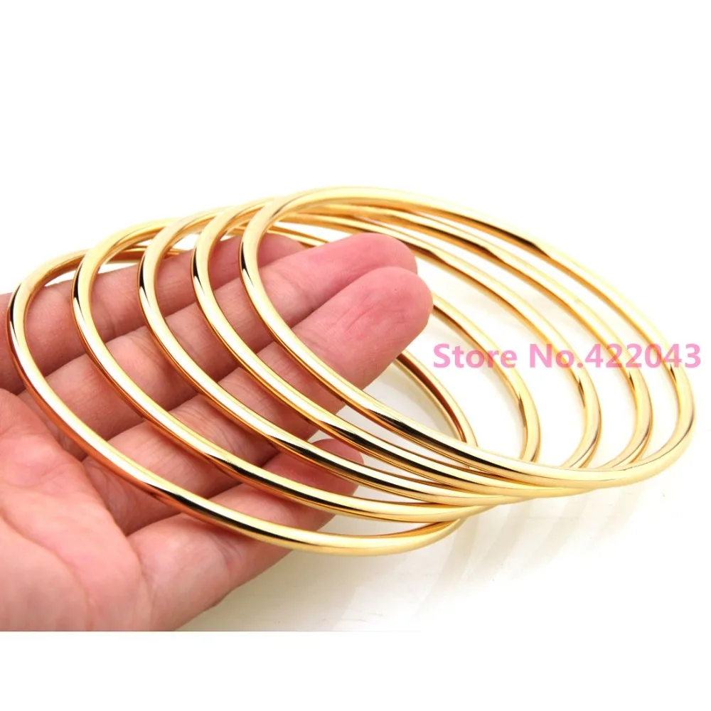 High quality Silver Or  Gold  color Jewelry 316L Stainless Steel Luxury Brand Stylish Round Womens 5pcs/Set Bangle Bracelet