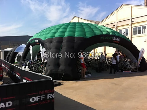 

Free shipping 4 entrances 8mx8m inflatable dome tent Inflatable exhibition tent advertising tent